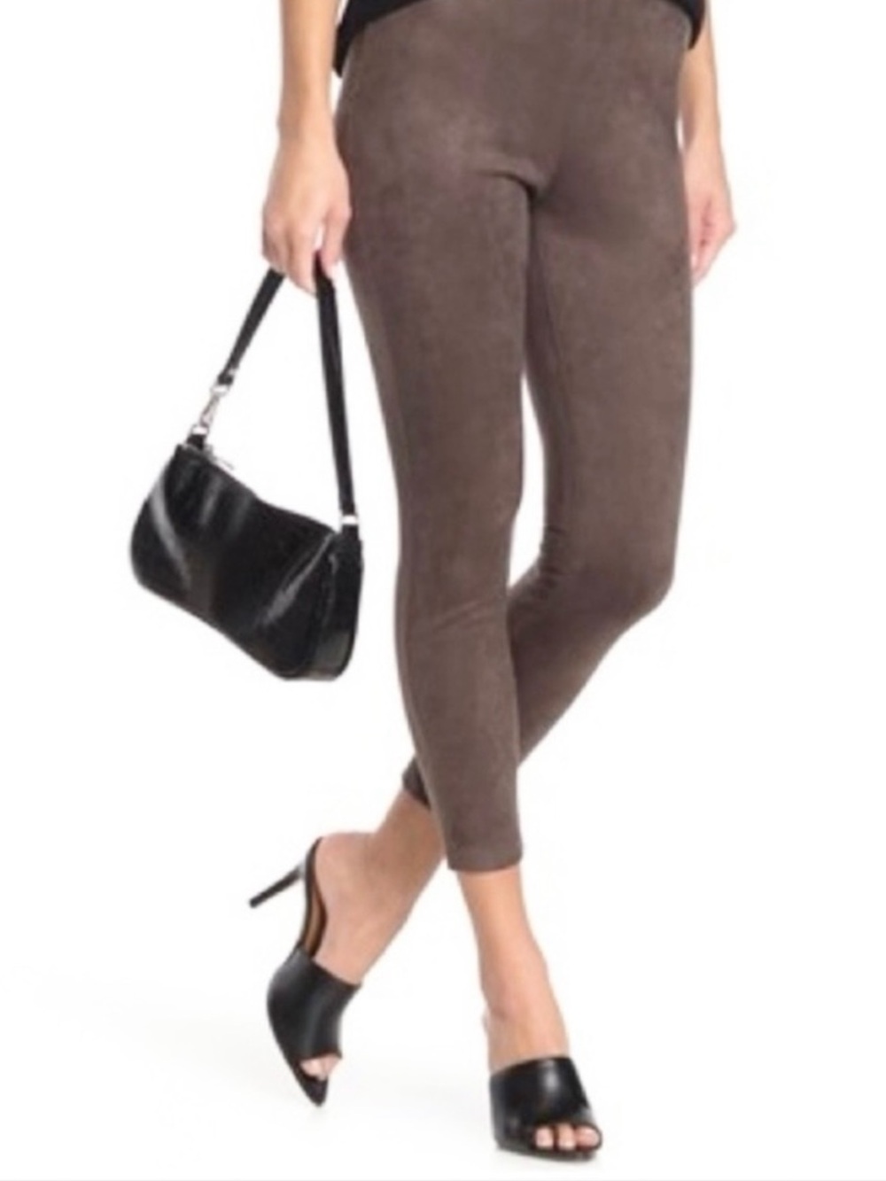 NWOT Catherine Malandrino Faux Suede Leggings